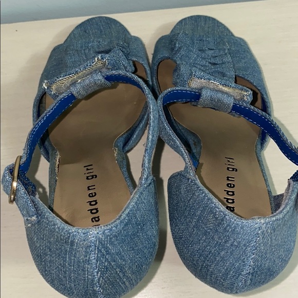 Madden Girl jean-type material heels - Picture 7 of 8